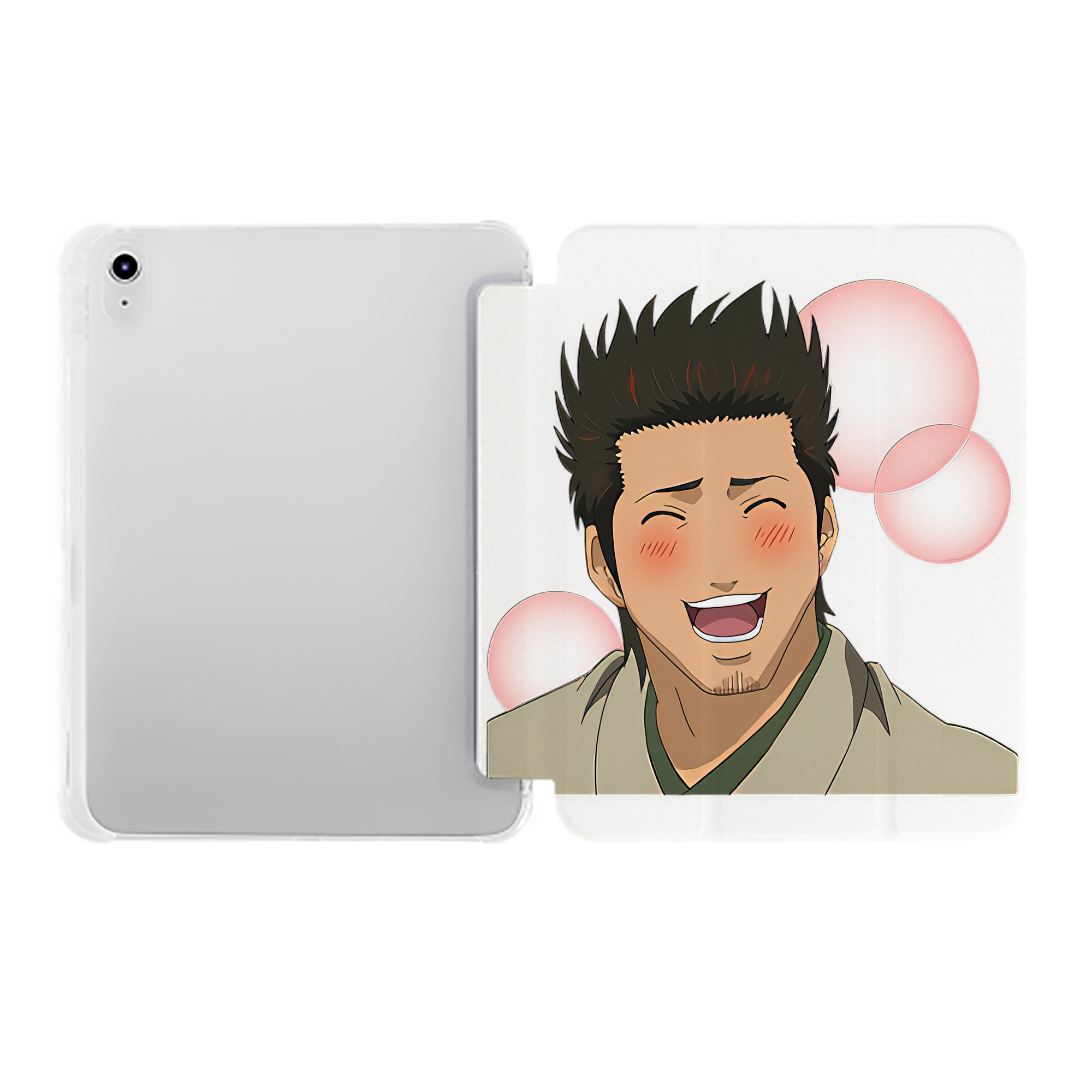 （画像用） ぎんたま 坂田銀時（さかたぎんとき） 神楽 志村新八（しむら しんぱち） GINTAMA Sakata Gintoki Kagura Shimura Shinpachi IPad ケース ペン収納付き 三つ折りスタンド PUレザー×シリコン 対応機種9.5/10.5/10.9インチ